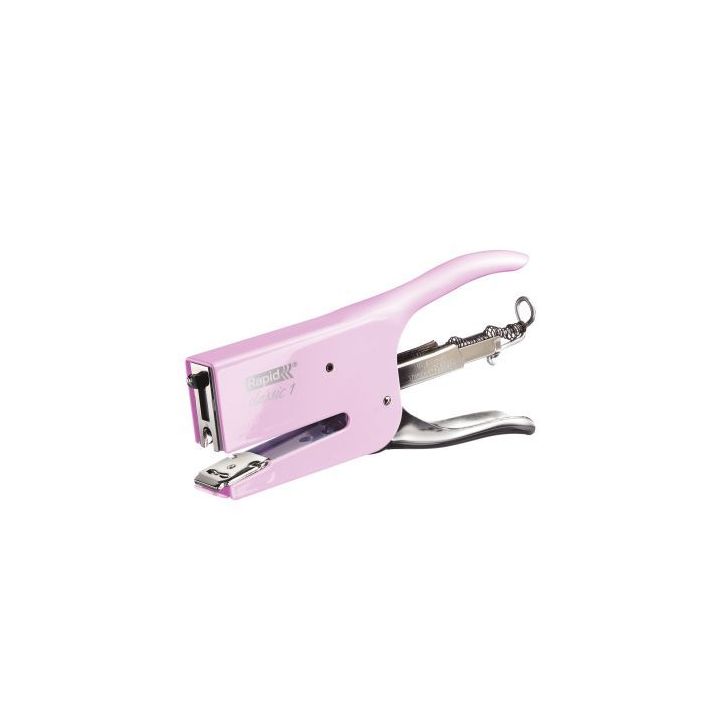Agrafeuse pince K1 rose clair 50 feuilles 5000498 RAPID