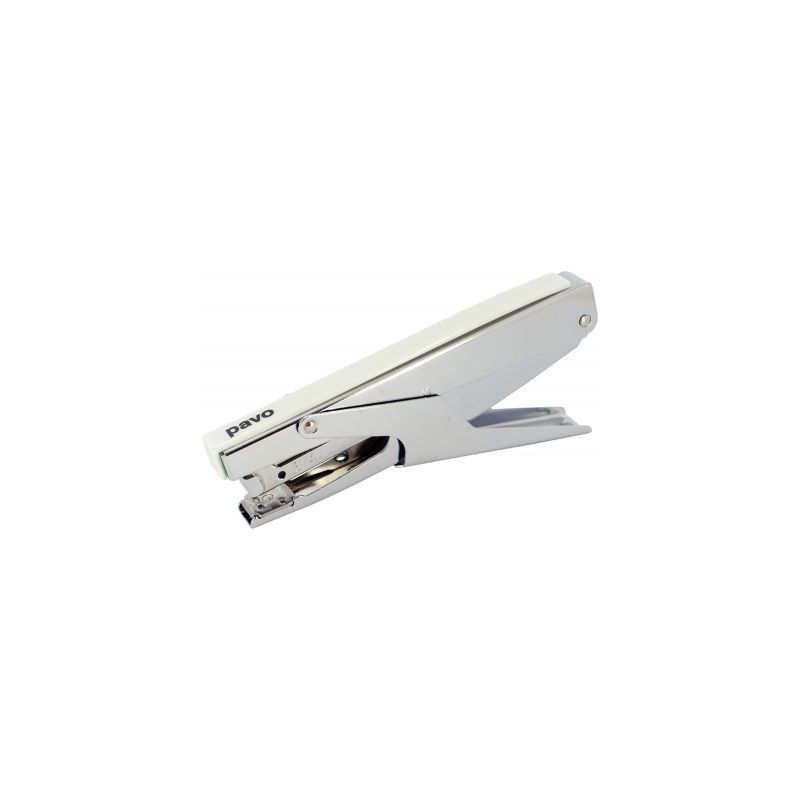 Achetez Pince agrafeuse métallique. Agrafes Bébé 8/4. Capacité 15 feuilles. Coloris Blanc. pas c..