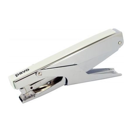 Achetez Pince agrafeuse métallique. Agrafes Bébé 8/4. Capacité 15 feuilles. Coloris Blanc. pas c..