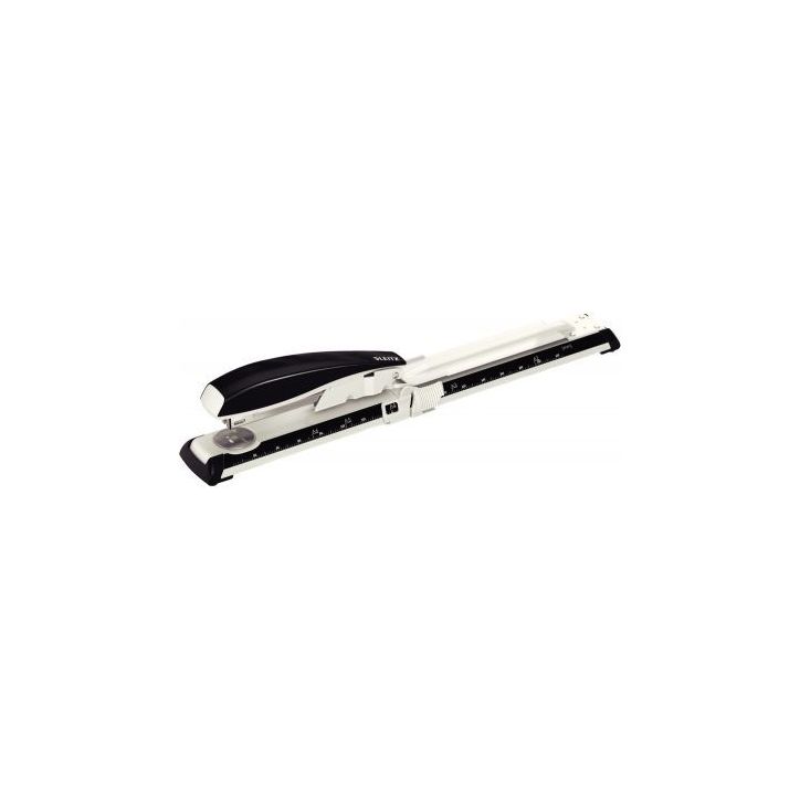 LEITZ Agrafeuse long-bras. Agrafes 24/6 ou 26/6. 40 feuilles.