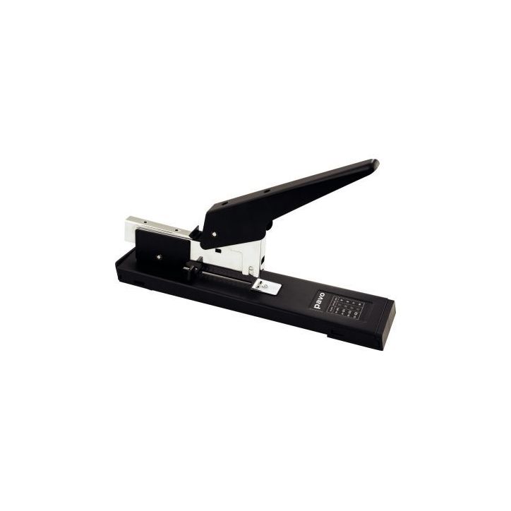 Agrafeuse grande puissance. Agrafes n°23. Capacité 100 feuilles. Coloris Noir.