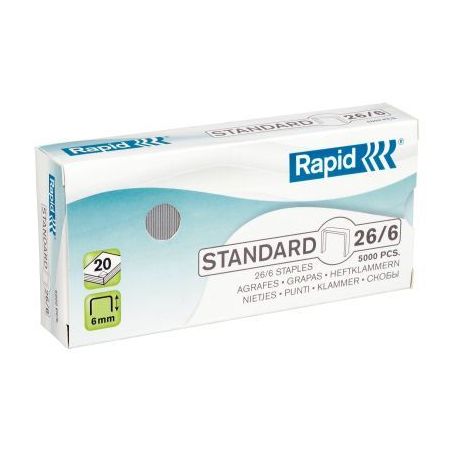 Achetez RAPID Agrafes Nº26/6 galvanisées en boîte de 5000 pas cher sur Ma Rentrée Scolaire