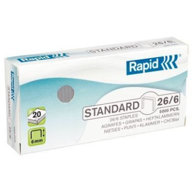 Achetez RAPID Agrafes Nº26/6 galvanisées en boîte de 5000 pas cher sur Ma Rentrée Scolaire