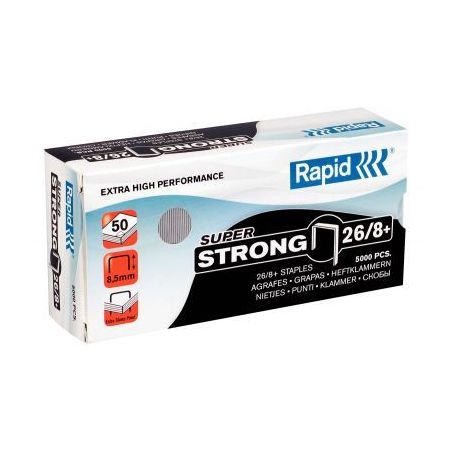 Achetez Boite de 5 000 agrafes Rapid 26/8 Super Strong 24862200 RAPID pas cher sur Ma Rentrée Scola..