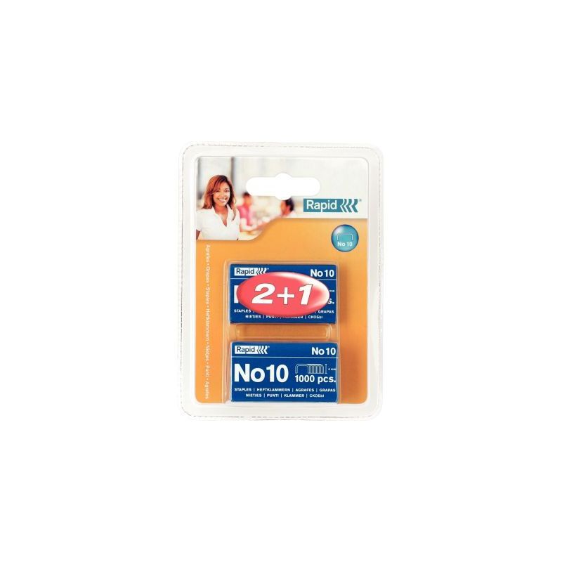Achetez Blister de 2 000 + 1 000 agrafes Rapid n° 10 20710728 RAPID ESSELTE pas cher sur Ma Rentré.. Achetez Blister de 2 000 + 1 000 agrafes Rapid n° 10 20710728 RAPID ESSELTE pas cher sur Ma Rentré..