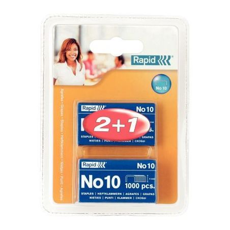 Achetez Blister de 2 000 + 1 000 agrafes Rapid n° 10 20710728 RAPID ESSELTE pas cher sur Ma Rentré..