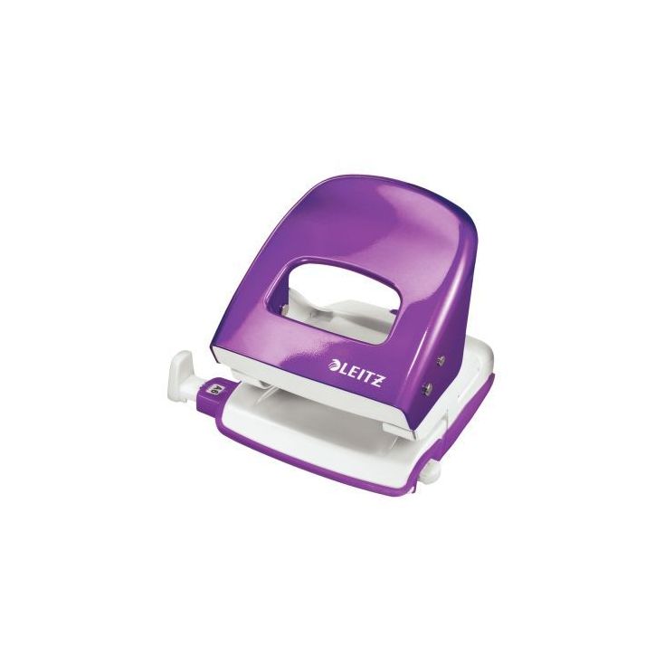 LEITZ Perforateur NeXXT Violet - 2 trous en métal - Capacité 30 feuilles - Livré en Boîte