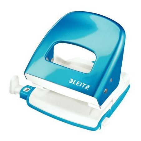 Achetez LEITZ Perforateur Bleu azur métallisé, 30feuilles, réglette à  clic. Effort réduit de ..