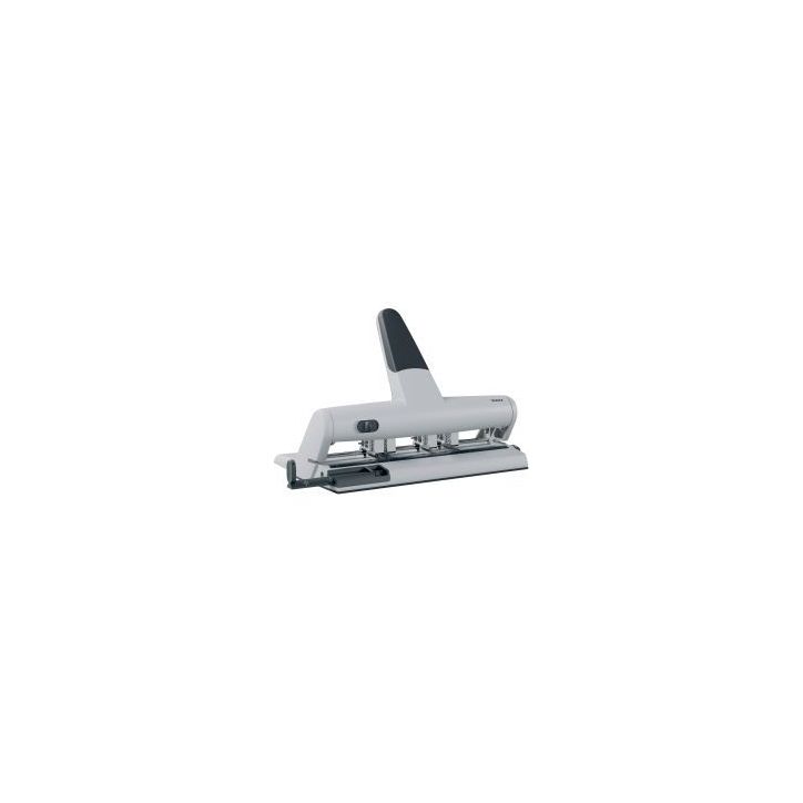 LEITZ Perforateur 4 trous capacité 32 feuilles. Coloris Gris clair et Gris foncée.