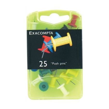 Achetez Boite de 25 pushpins 10mm assortis CAPSA 14740E EXACOMPTA pas cher sur Ma Rentrée Scolaire