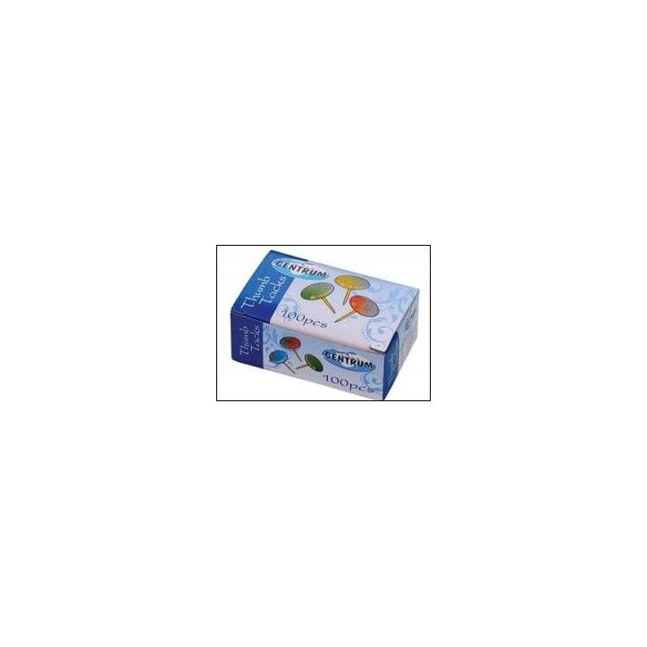 Boite 100 punaises tête couleur FFI000293