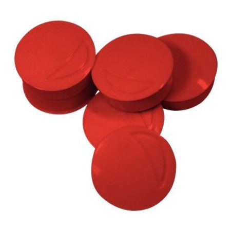 Achetez Boîte de 7 aimants 20 mm ronds Rouge pas cher sur Ma Rentrée Scolaire