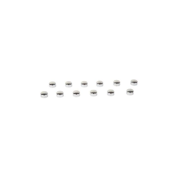 Paquet de 12 aimants diamètre 9 mm, argentés FAI090102 JPC