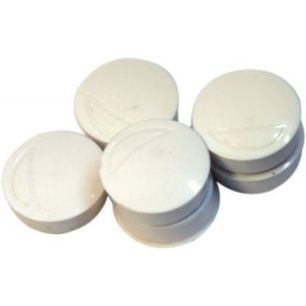 Boîte de 7 aimants 20 mm ronds Blanc Boîte de 7 aimants 20 mm ronds Blanc