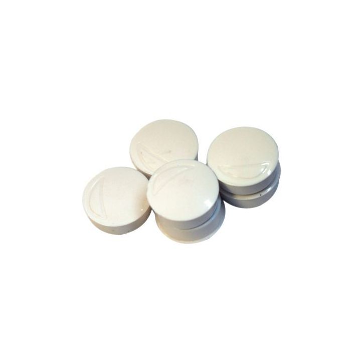 Boîte de 7 aimants 20 mm ronds Blanc