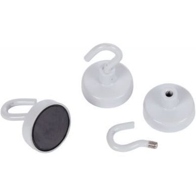 Achetez Blister 3 crochets de suspension magnétique diamètre 25mm blanc FAI700472 pas cher sur Ma ..