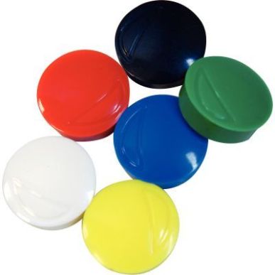 Achetez Blister de 6 punaises magnétiques, diamètre 22 mm assortis FAI220092 SAFETOOL pas cher sur..