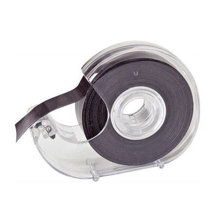 Achetez WONDAY Dévidoir transparent en PS + Ruban Noir à  bande magnétique et adhésive 19 mm x ..
