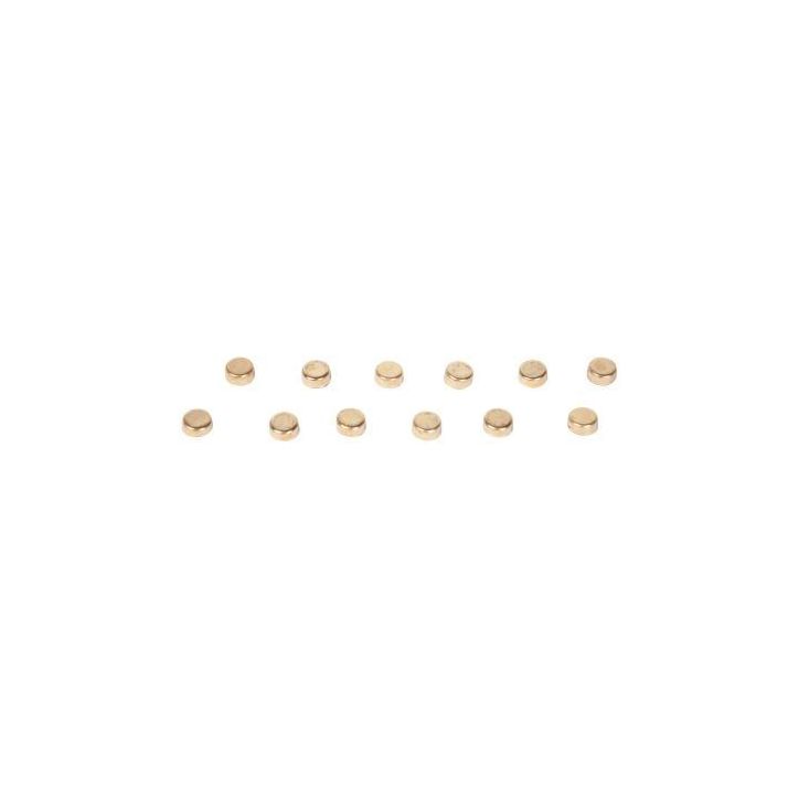 Boîte de 12 aimants diamètre 9 mm, dorés FAI090202 JPC