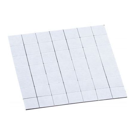 Achetez PAVO Sachet de 49 Carrés magnétiques adhésifs de1,5 cm, force 80g/cm2 pas cher sur Ma Ren..