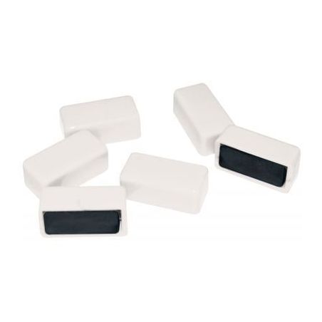 Achetez Blister de 6 punaises magnétiques rectangulaires. 12x25 mm. Blanc FAI500302 SAFETOOL pas c..