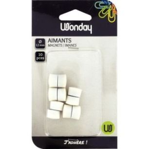 Achetez Blister de 10 punaises magnétiques, diamètre 12 mm. Blanc FAI120402 SAFETOOL pas cher sur..