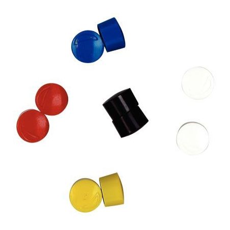 Achetez Blister de 10 punaises magnétiques, diamètre 12 mm assortis FAI120092 SAFETOOL pas cher su..