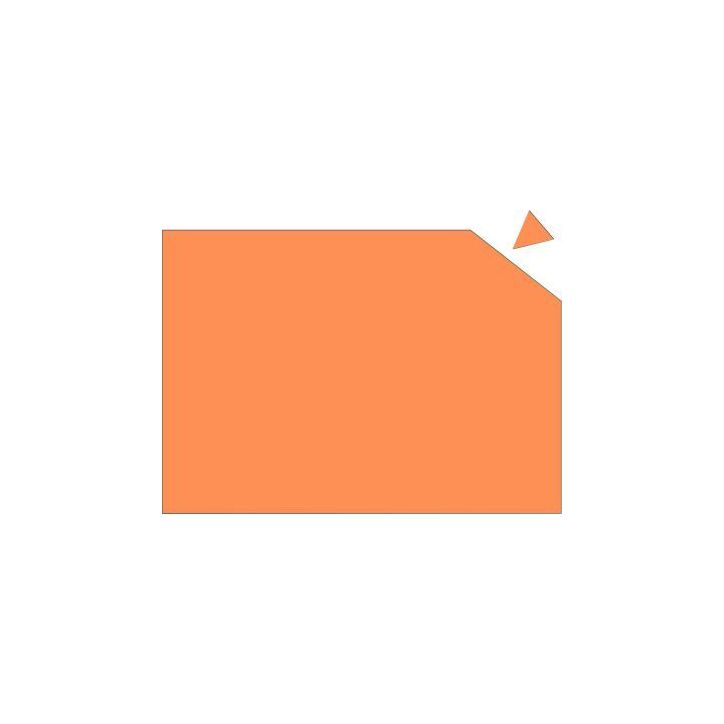 Plaque magnétique caoutchouc 20x29,5cm orange MP841.05 FRANKEN