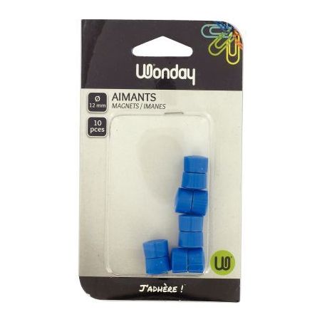 Achetez Blister de 10 punaises magnétiques, diamètre 12 mm bleu FAI120102 SAFETOOL pas cher sur Ma..