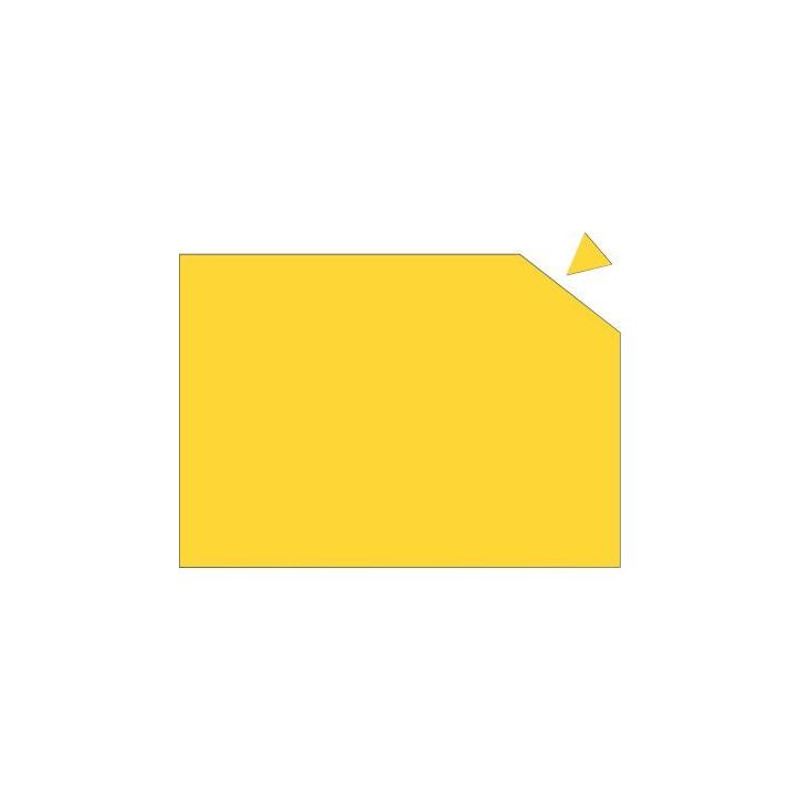 Plaque magnétique caoutchouc 20x29,5cm jaune MP841.04 FRANKEN