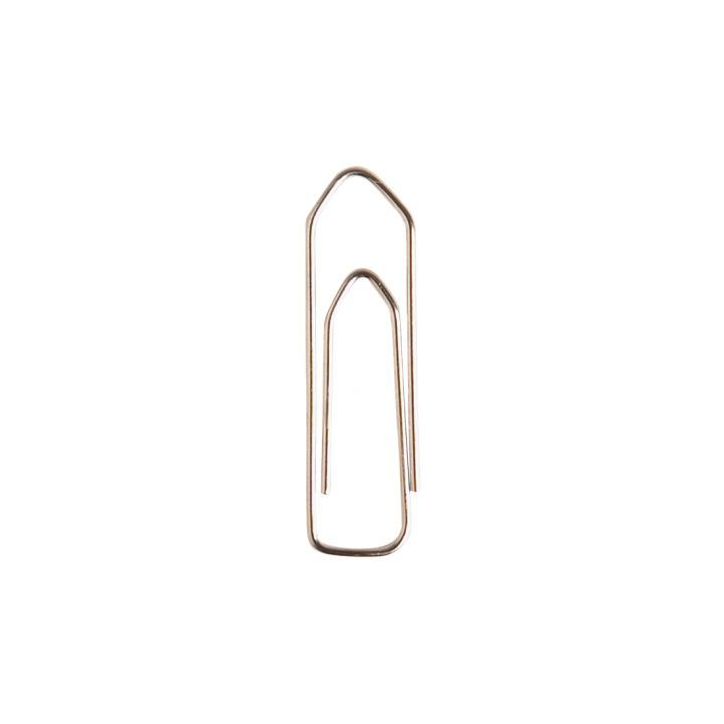 Boîte de 1000 trombones 25 mm bout chevron nickelé FTB250173