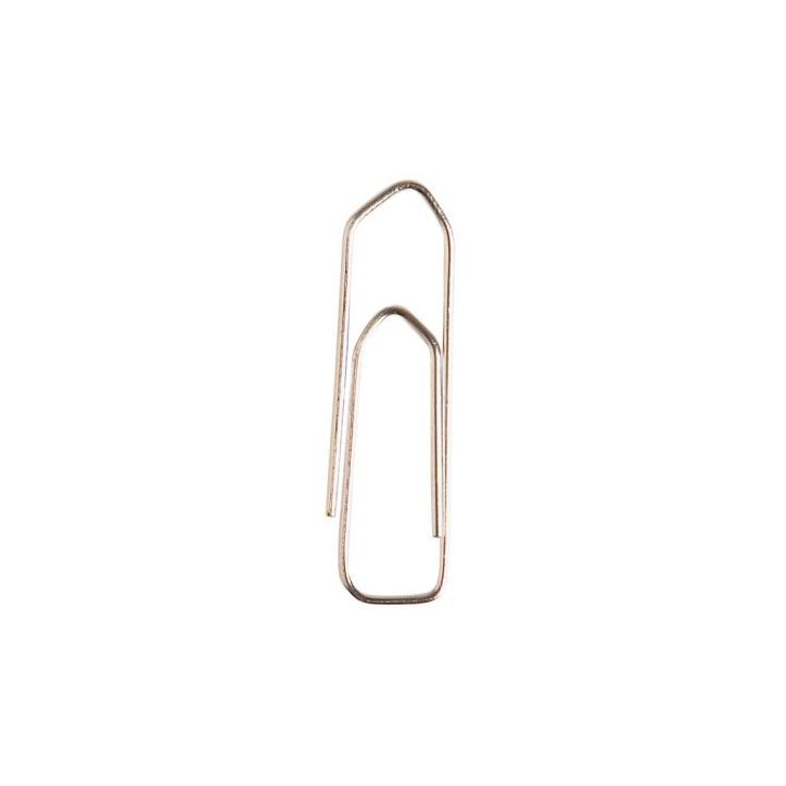 Boîte de 1000 trombones 32 mm bout chevron nickelé FTB320173