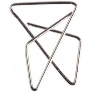 Boîte de 100 attaches lettres nickelé 30x40mm