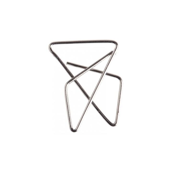 Boîte de 100 attaches lettres nickelé 30x40mm