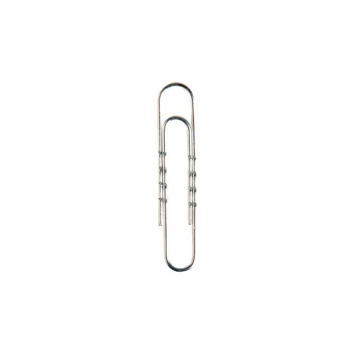 Boîte 100 attache lettres ondulée en acier nickelé 50mm