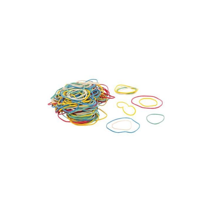 Boite de 265 élastiques tailles et couleurs assorties 761820