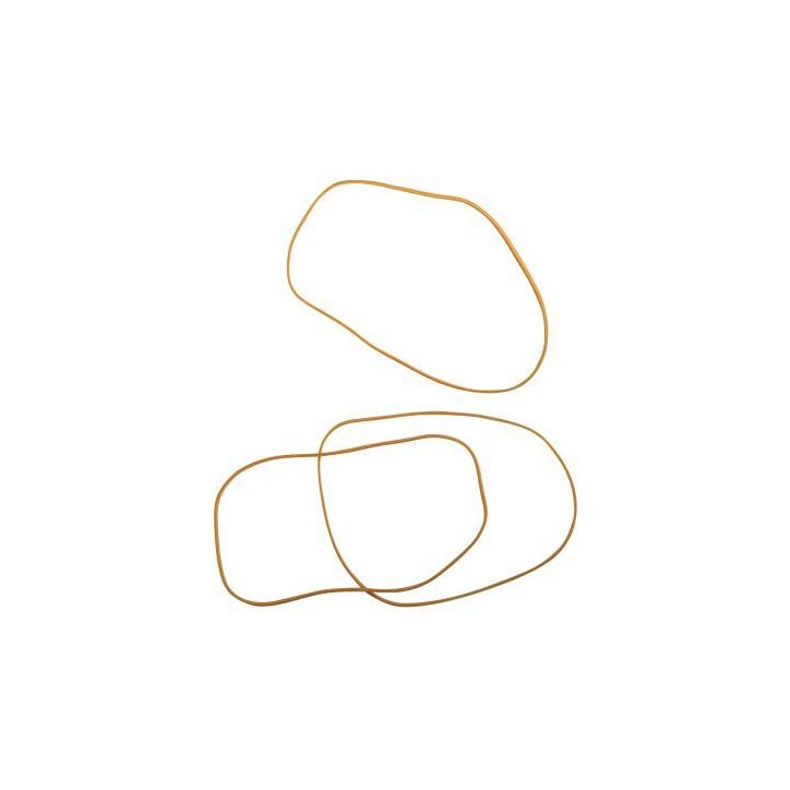 WONDAY Boîte distributrice de 100g d'élastique en caoutchouc blond étroit 150x1,8mm