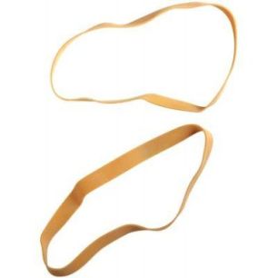 WONDAY Boîte distributrice de 100g d'élastique en caoutchouc blond large 150x10mm