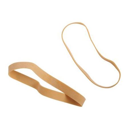 Achetez WONDAY Boîte distributrice de 100g d'élastique en caoutchouc blond large 120 x 10 mm pas c..