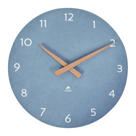 Achetez Horloge diamètre 30cm Milena bleu et bois HORMILENA B ALBA pas cher sur Ma Rentrée Scolair..