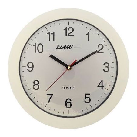 Achetez Horloge classique diamètre 30cm blanc 900276 ELAMI pas cher sur Ma Rentrée Scolaire