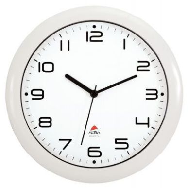 Achetez Horloge silencieuse diamètre 30cm blanche HORNEW BC ALBA pas cher sur Ma Rentrée Scolaire