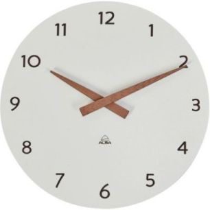 Achetez Horloge diamètre 30cm Milena blanc et bois HORMILENA BC ALBA pas cher sur Ma Rentrée Scola..