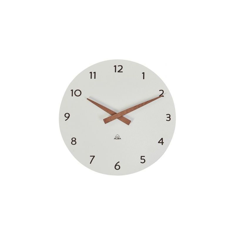 Achetez Horloge diamètre 30cm Milena blanc et bois HORMILENA BC ALBA pas cher sur Ma Rentrée Scola..