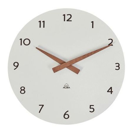 Achetez Horloge diamètre 30cm Milena blanc et bois HORMILENA BC ALBA pas cher sur Ma Rentrée Scola..