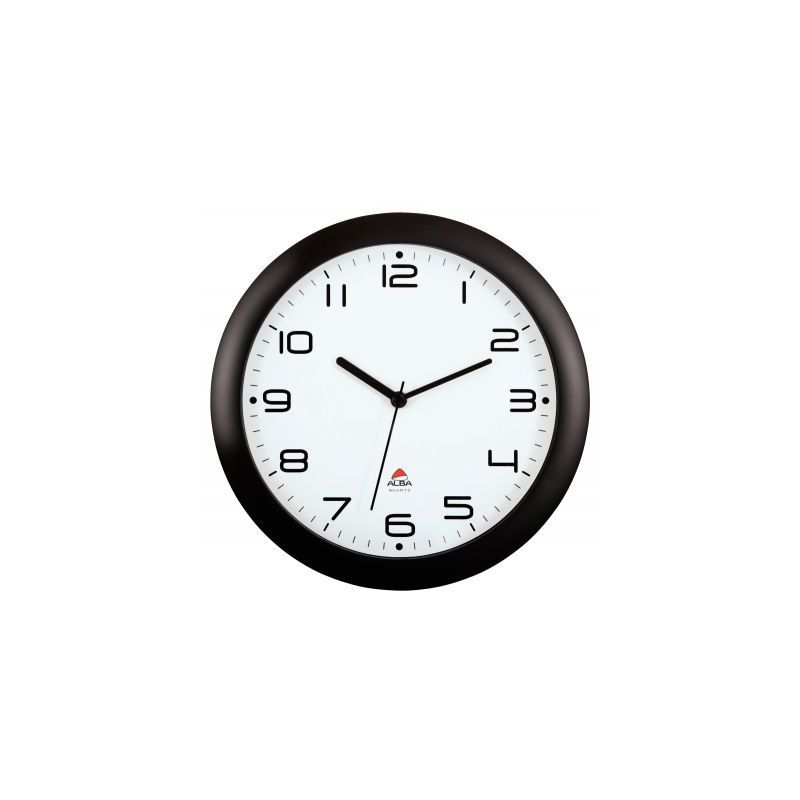 Achetez ALBA Horloge murale Hornew silencieuse Noire, pile AA non fournie - Diamètre 30 cm pas cher.. Achetez ALBA Horloge murale Hornew silencieuse Noire, pile AA non fournie - Diamètre 30 cm pas cher..