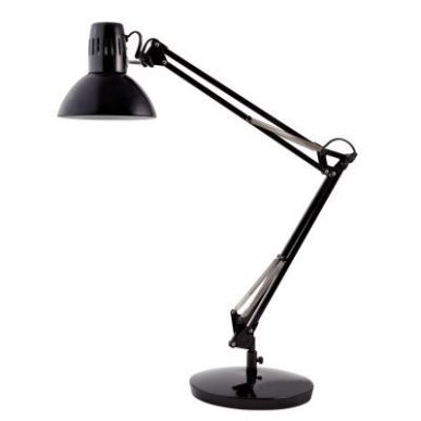 Achetez ALBA Lampe Architecte noire. Double bras. Socle lesté, pince ou fixation murale. Livrée sa..