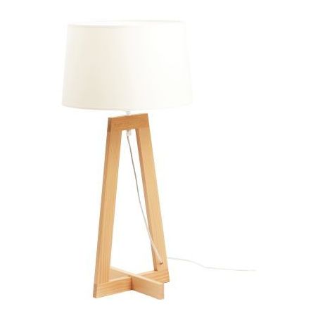 Achetez Lampe à poser Sacha bois et blanc SACHA LT AJ2 ALUMINOR pas cher sur Ma Rentrée Scolaire