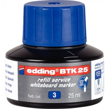 Flacon recharge marqueur tableau blanc bleu 4-BTK25003 EDDING