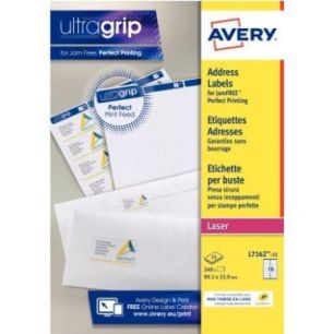 Achetez Paquet de 240 étiquettes adresse laser blanc 99,1x33,9mm L7162-15 AVERY pas cher sur Ma Ren..